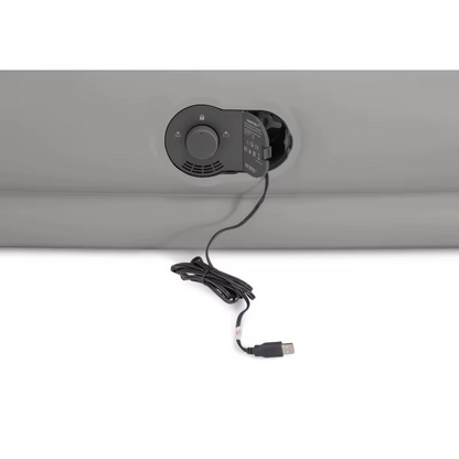 Skanto | 12" Queen Air Mattress with USB Pump and Fiber-Tech Support