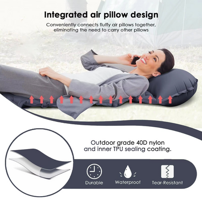 Skanto Skanto | Ultra-Comfort Inflatable Camping Mattress with Integrated Pillow and Pump