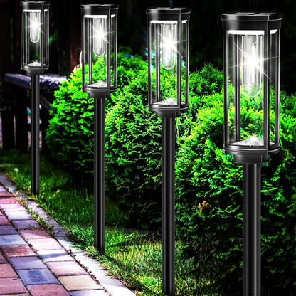 Solar garden lamp with warm LED light – Weatherproof aluminum design | Karnz