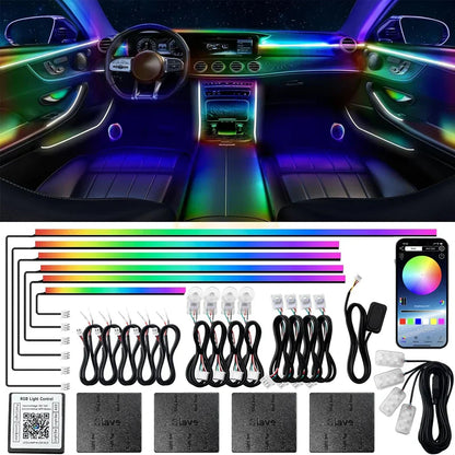 Skanto | Bluetooth RGB Symphony Car Ambient Light Kit