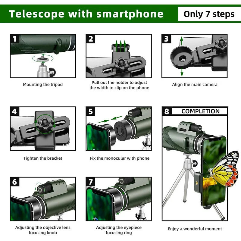 BowLift | Professional High Power Monocular Telescope
