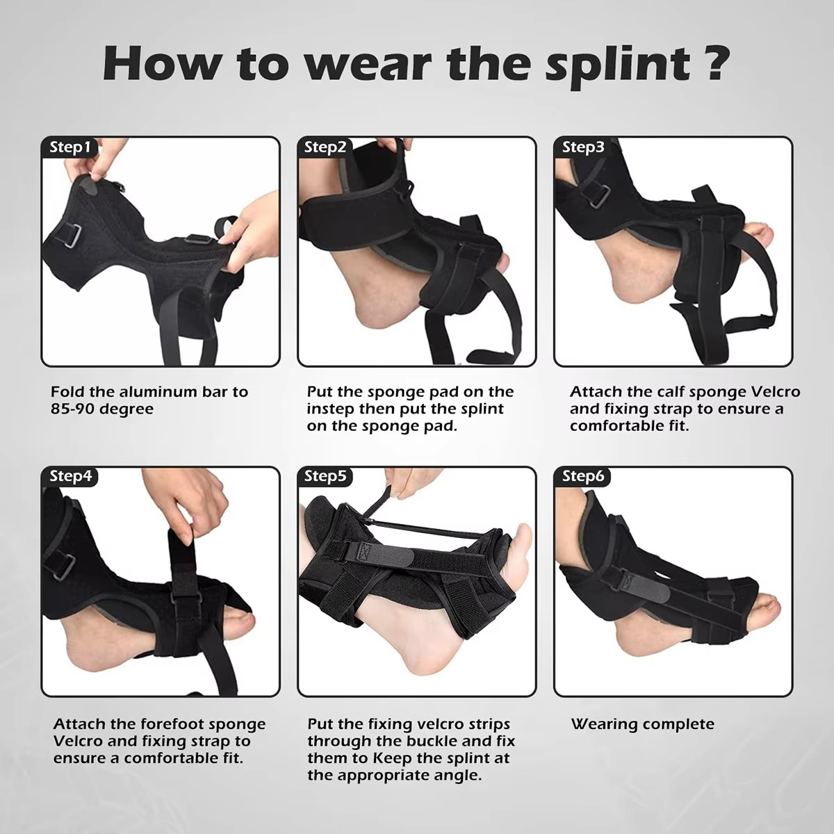 BowLift | Adjustable Plantar Fasciitis and Achilles Tendonitis Night Splint