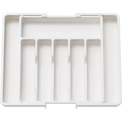 Skanto | Modulora Cutlery Drawer Insert | Expandable Cutlery Organizer | Adjustable PP Storage System | 38×35 cm