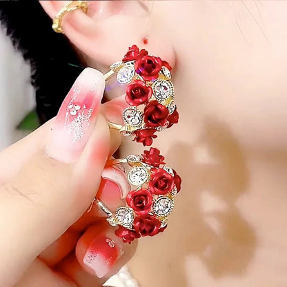 BowLift | Rose Romance Stylish Zircon Earrings