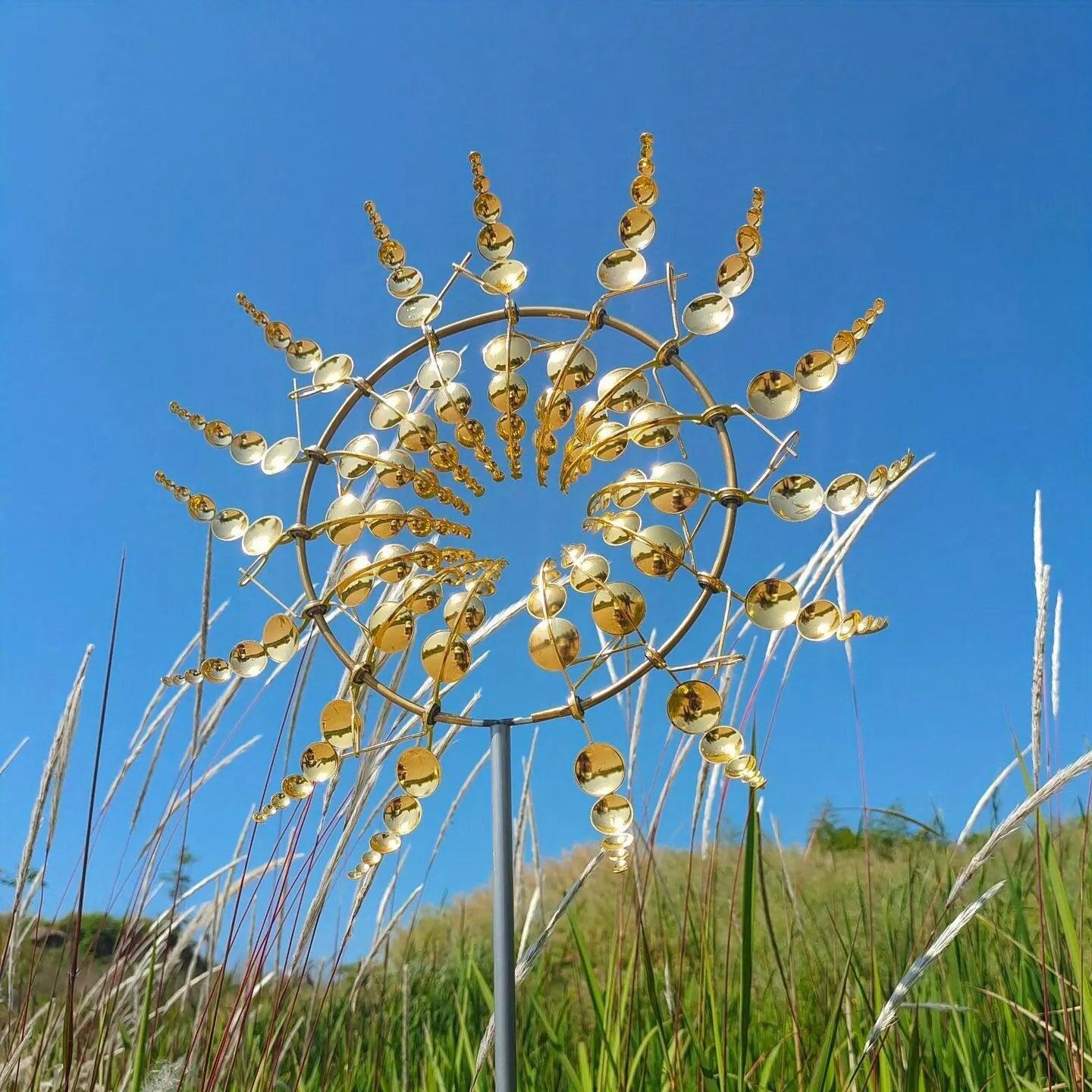 Brehn | Wind Spinner | Unique wind-powered metal garden decor