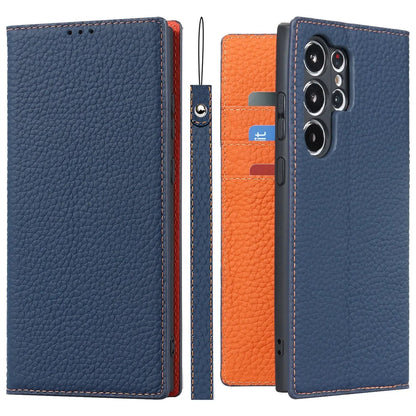 genuine leather wallet case for Samsung Galaxy S23 Ultra Bowlift