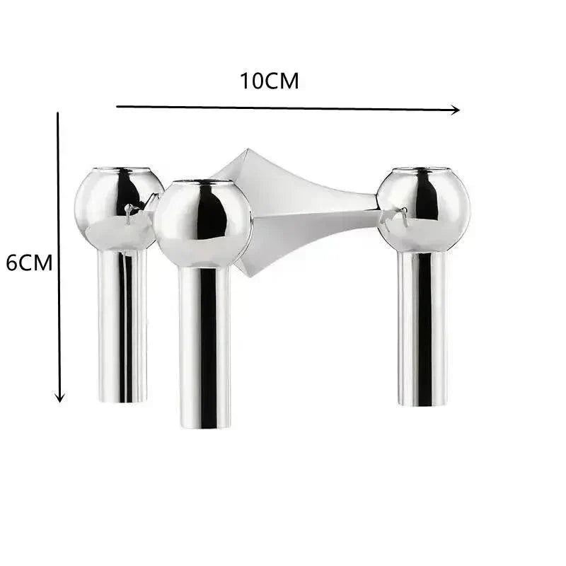 Sandsberg | Metal candle holder | Molecular Nordic design | Multiple colors