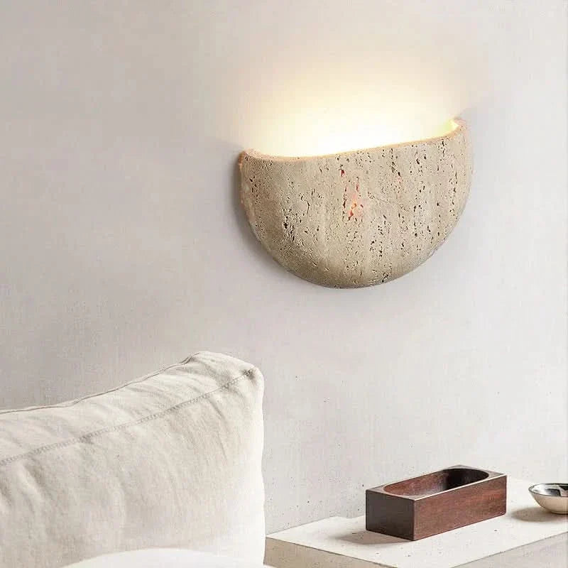 BowLift | Stone Wall Lamp – Retro Wabi-Sabi LED Light