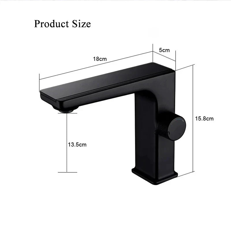 Skanto | LED Faucet with Digital Temperature Display and Hot-Cold Mix Function