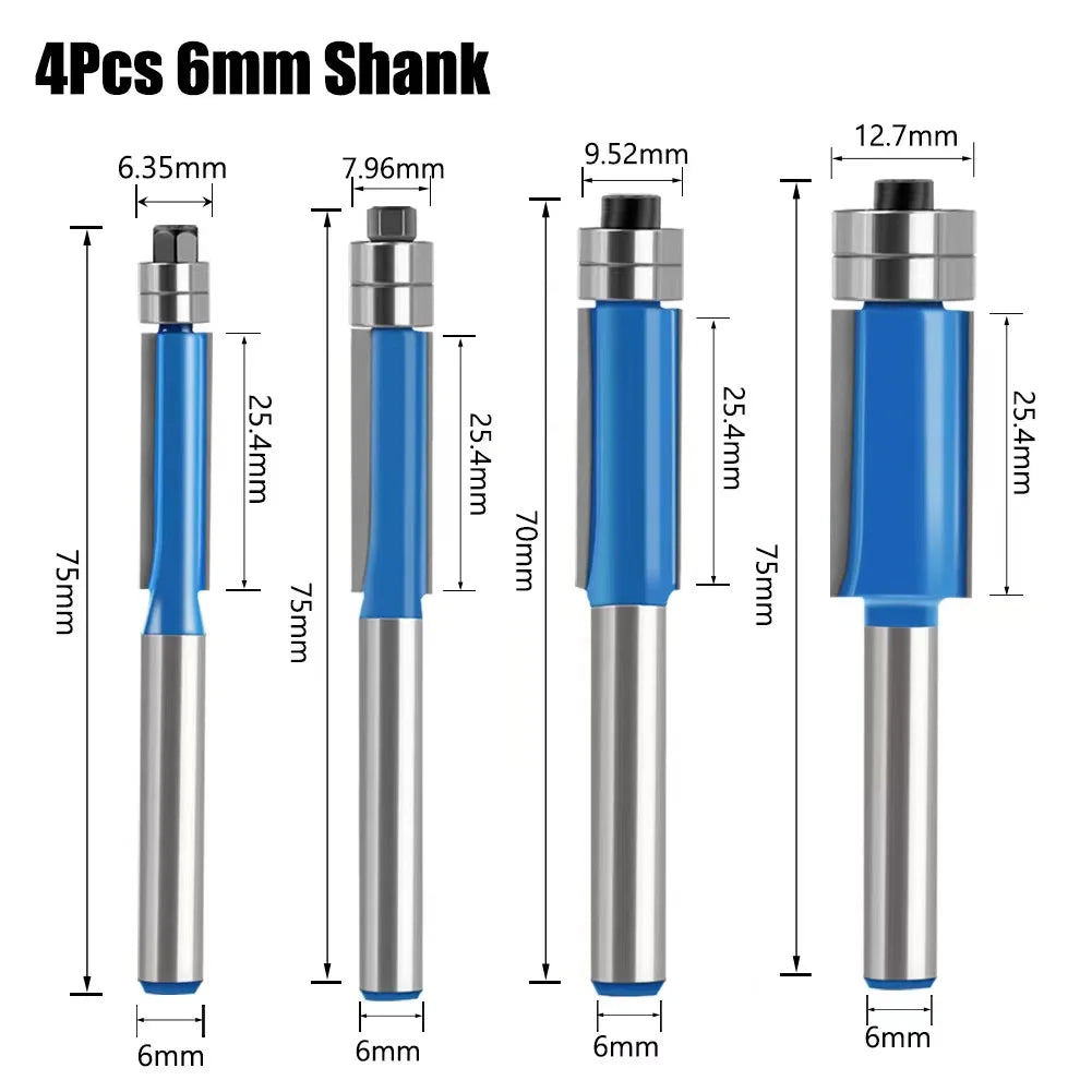 Skanto | Shank Flush Trim Bit Set