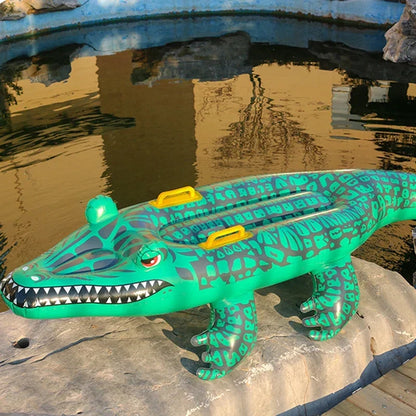 Skanto | Floatoro Inflatable Crocodile Swimming Toy for Kids & Adults | Pool Toy for Beach, Pool & Summer Party | Durable PVC Water Mattress