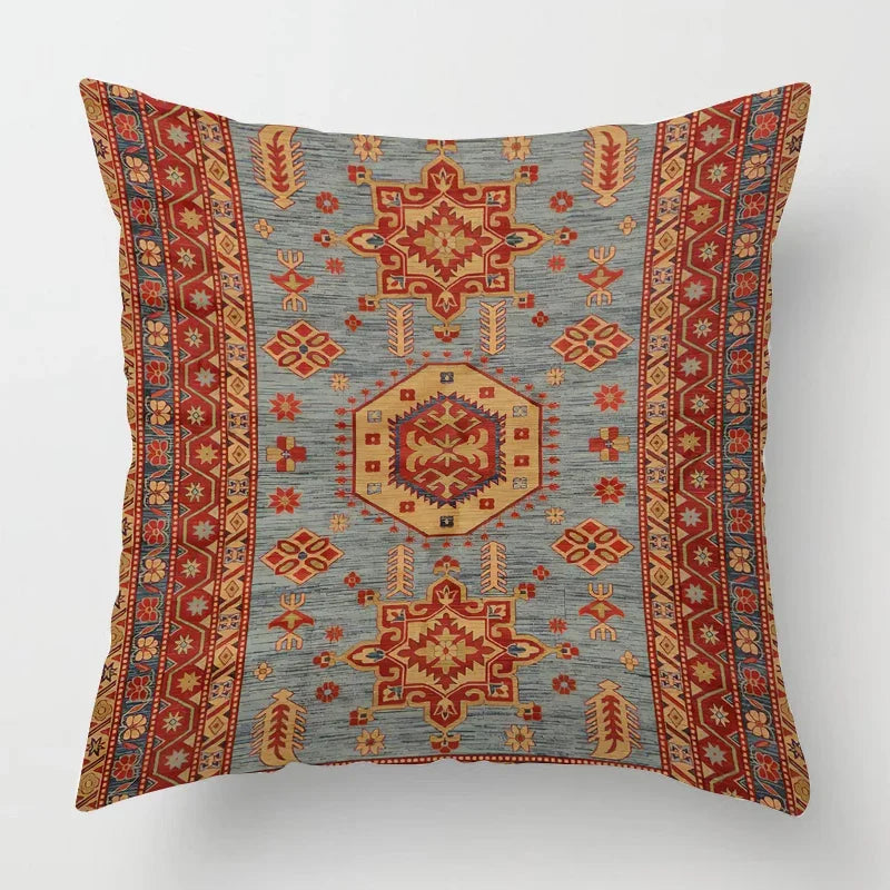 Moroccan Pillowcase with Oriental Pattern – Decor for Living Room and Office, High-Quality Boho Style Pillowcase for Sofa and Seating Area
