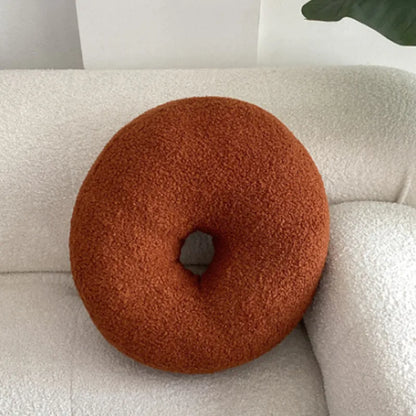 Nordic Bouclé Abstract Cushion – Minimalist Plush Pillow | Bowlift
