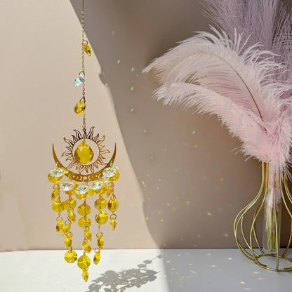 Skanto | Radiant Moonlit Quartz Prism Suncatcher