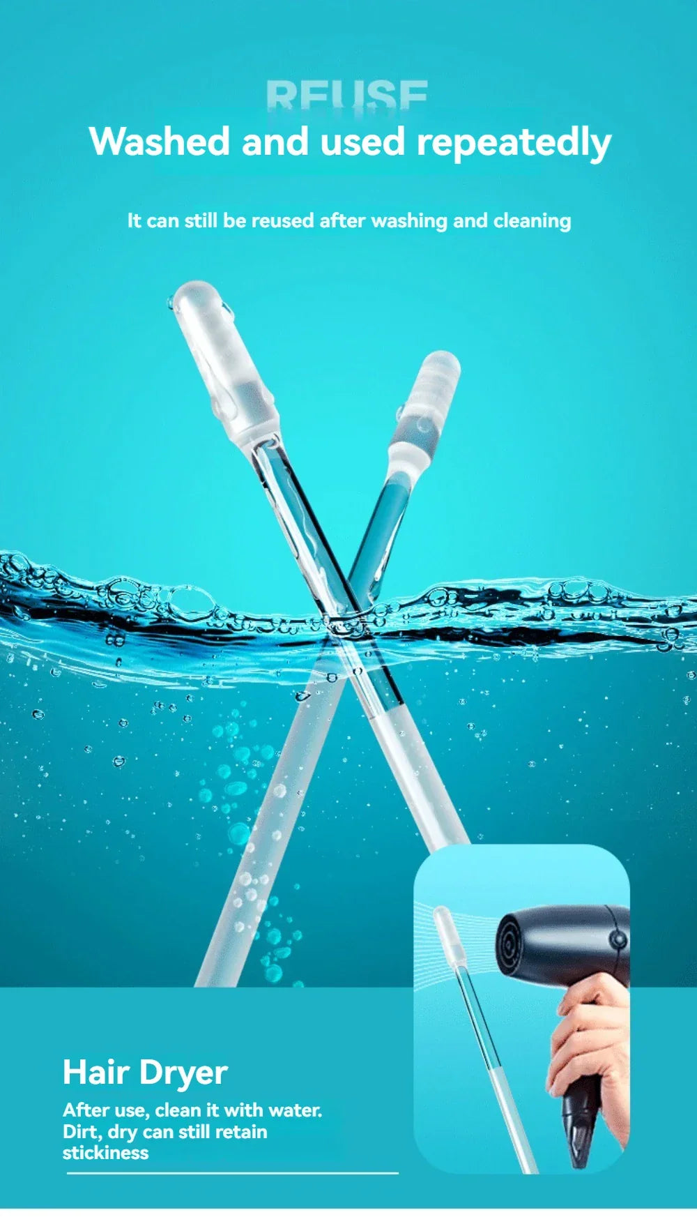 BowLift | Reusable Sticky Ear Pick 24Pcs