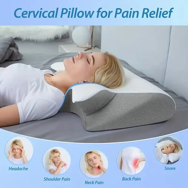 Skanto | Cervical Memory Foam Neck Pillow
