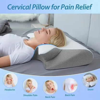 Skanto | Cervical Memory Foam Neck Pillow