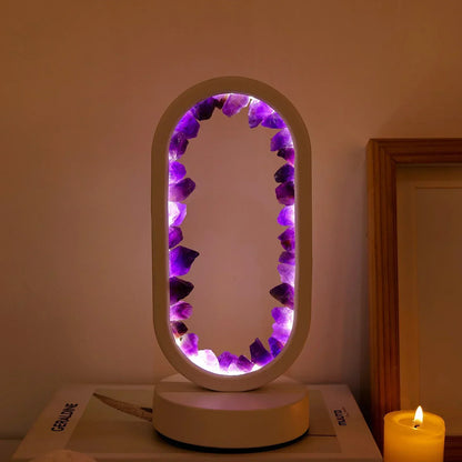 Améthystique – Elegant Natural Crystal Lighting Bowlift