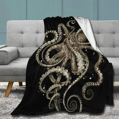 BowLift | Sea Life Ocean Throw Octopus Blanket