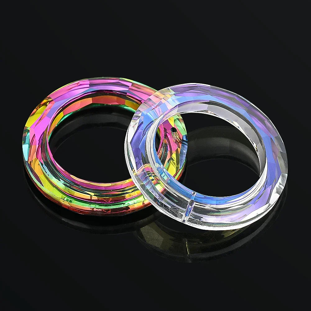 BowLift | Crystal Suncatcher LumiRing 50 | Ø 50 cm | Glass Prism for Windows, Garden & Decor | Rainbow Catcher for Light Plays
