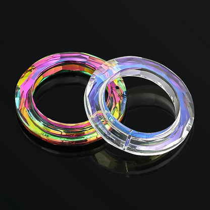 BowLift | Crystal Suncatcher LumiRing 50 | Ø 50 cm | Glass Prism for Windows, Garden & Decor | Rainbow Catcher for Light Plays