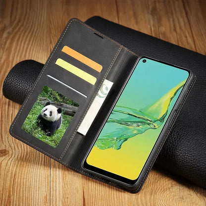 Skanto | Samsung Case: Magnetic Leather Case for Stylish Protection