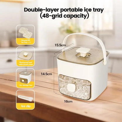 BowLift | Double Layer Ice Cube Maker With Lid