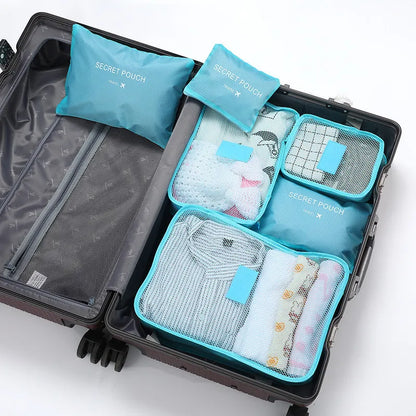 Karnz | TRAVORO Packing Cube Set | 6-piece | Waterproof & Extra Volume | Suitcase Organizer for Men