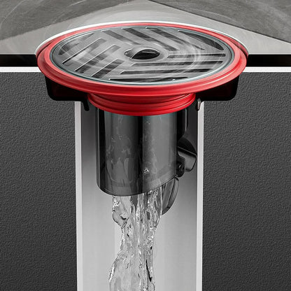 AquaShield Compact Floor Drain – Stainless Steel & Silicone Backflow Protection for Bathroom, Shower & Kitchen Bowlift