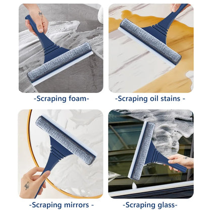 Skanto | FensterFlex 2-in-1 Window Cleaner | Adjustable Telescopic Handle | Cloth and Microfiber Mop | For Windows, Glass, and Frames
