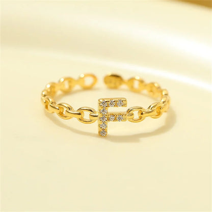 BowLift | Dainty Diamond Letter Initial Ring