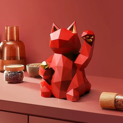 Skanto | Nordic Minimalism Geometry Lucky Cat Statues