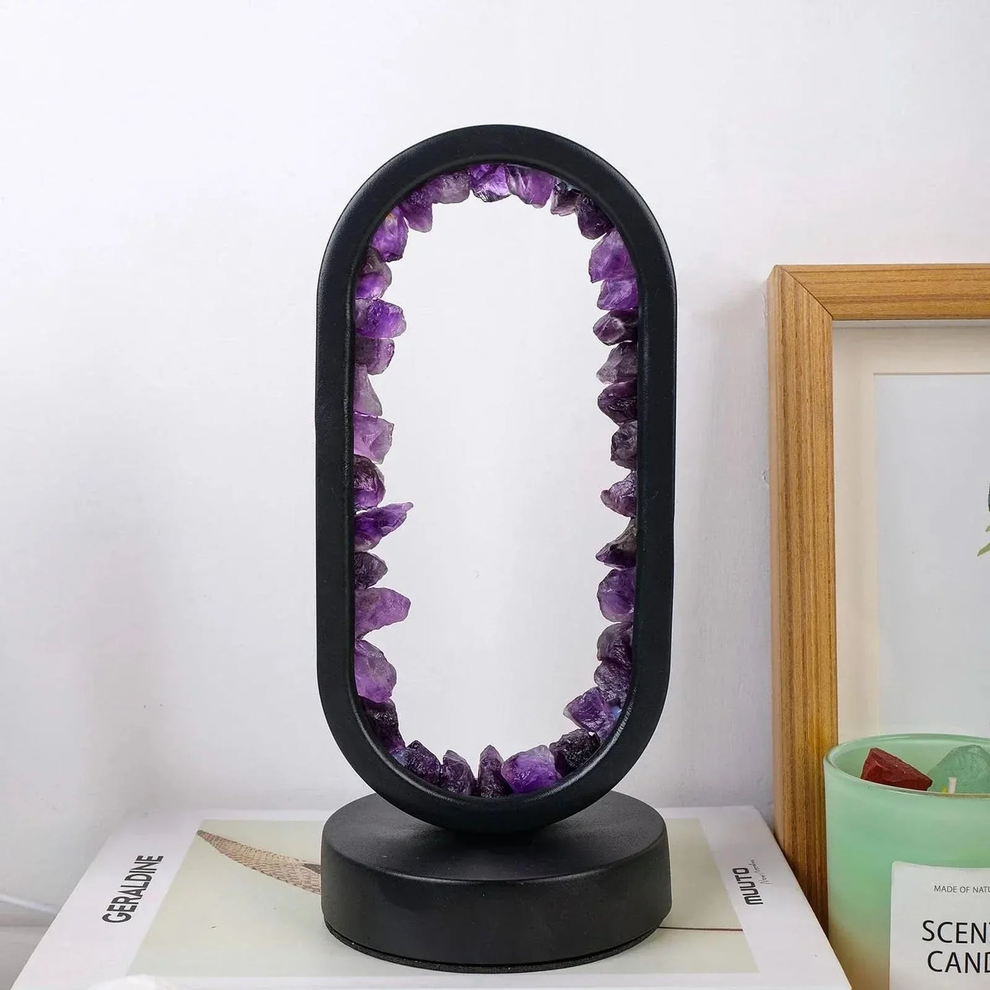 Skanto | Natural Amethyst Crystal Lamp for Relaxation