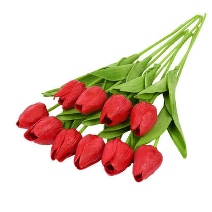 Skanto | Artificial Tulip Bouquet, Decoration (10 Pieces)