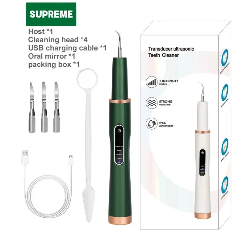 Skanto | DentoraSonic | Ultrasonic Dental Care Device for Dogs and Cats | 5-Level Tartar Remover | USB Charging