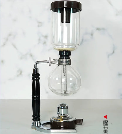 Skanto | Siphon Coffee Brewer Set | 3/5 Cups & Barista Accessories | Elegant Design