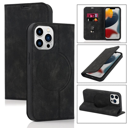 Magnetic Wallet Case MagSafe Wireless Charging - iPhone