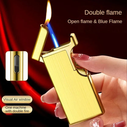 Metal Double Fire Jet Butane Lighter | Kalsten