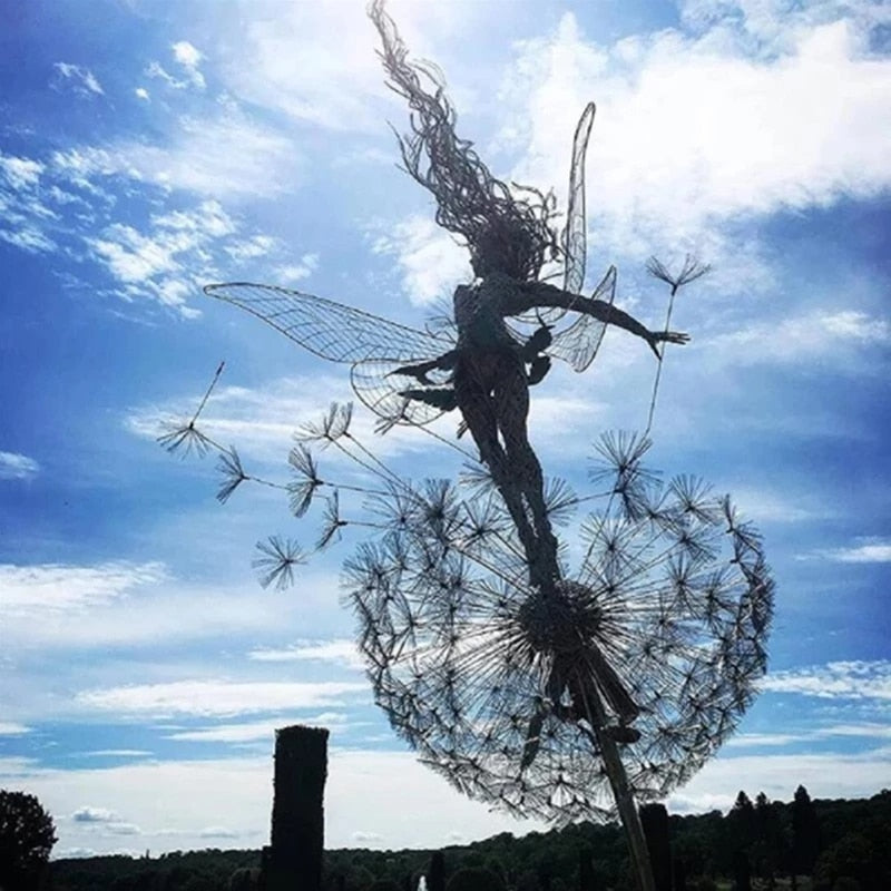 Skanto | Fairy Garden Sculpture | Detailed Metal Decor for Outdoors
