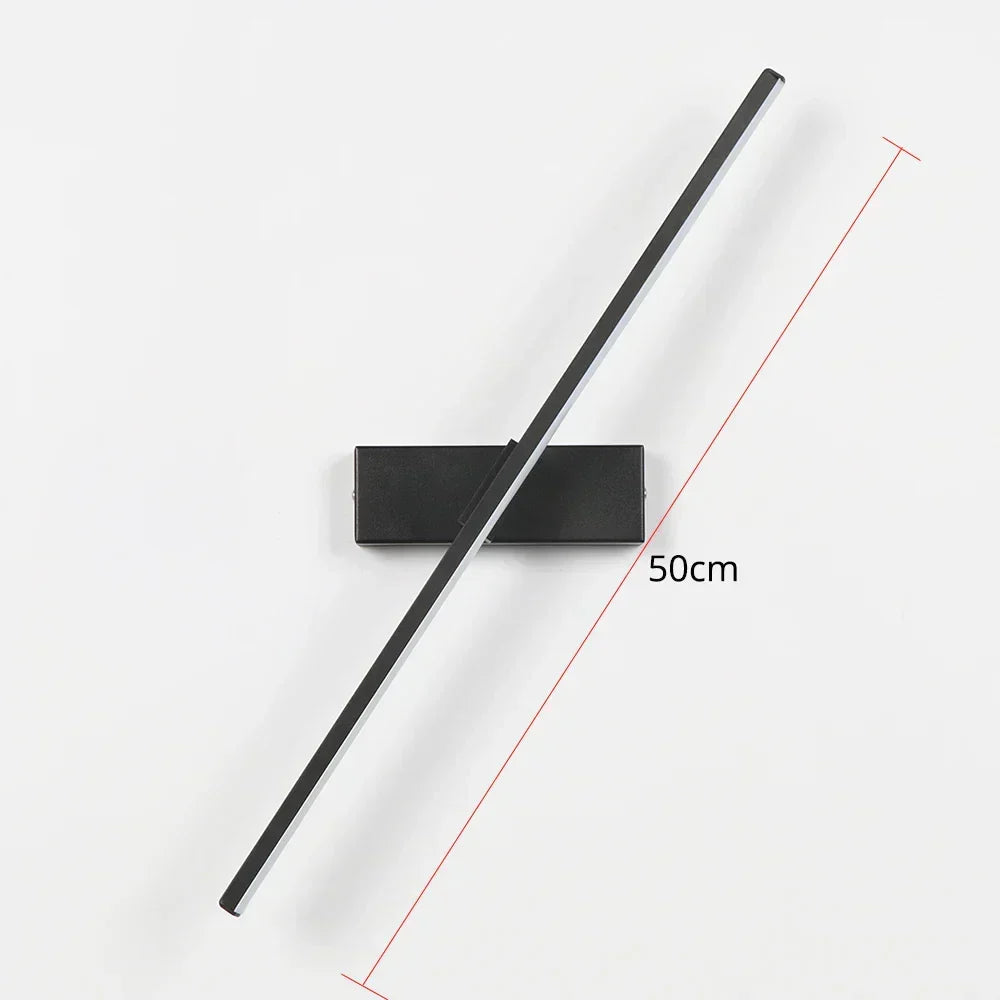Modern, rotatable bedside lamp – Adjustable LED wall fixture