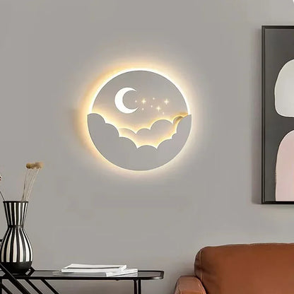 Skanto | Magical LED Wall Lamp – Moon & Stars Night Light