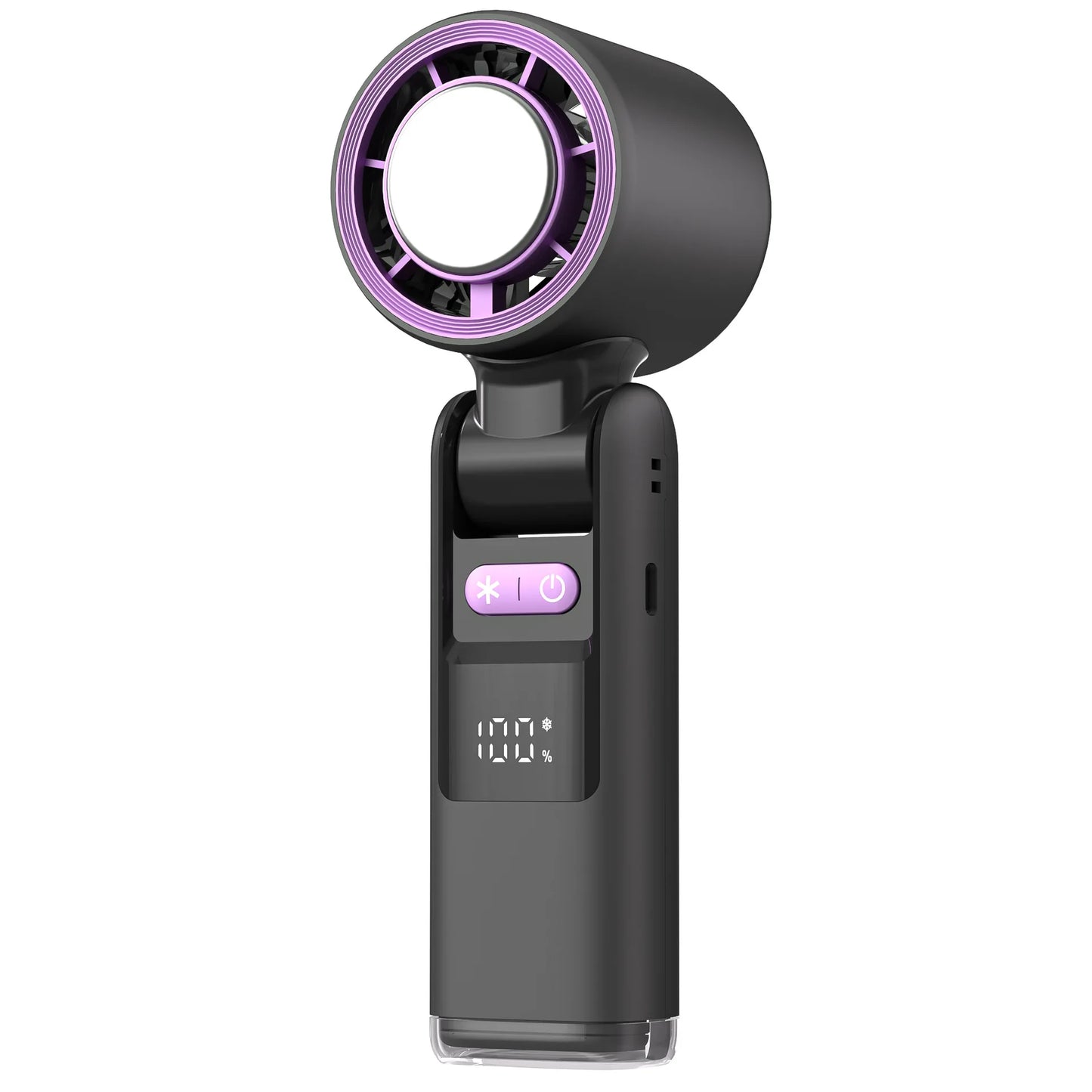 Mini handheld fan with 100 speed settings and digital display | Karnz