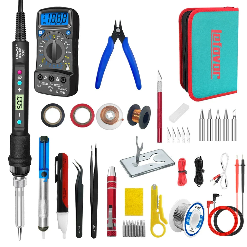 Skanto | Digital Display 80W Soldering Iron Kit with Adjustable Temperature – Fusion