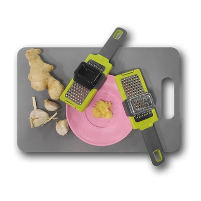 BowLift | ZESTIRO Garlic-Ginger Grater | Manual Stainless Steel Press | Ergonomic Chopper for Onion, Garlic & Ginger | Non-Slip & Efficient