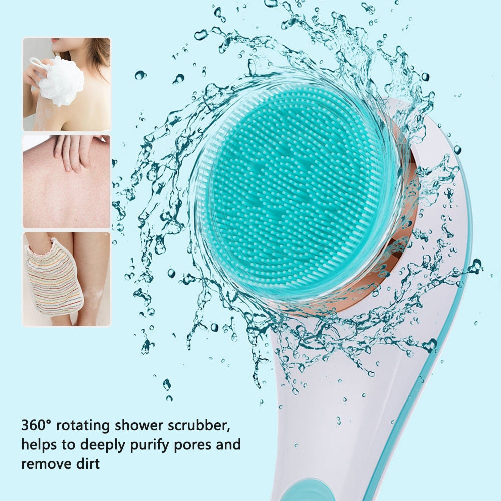 BowLift | Rotating Electric Silicone Massager Bath Brush