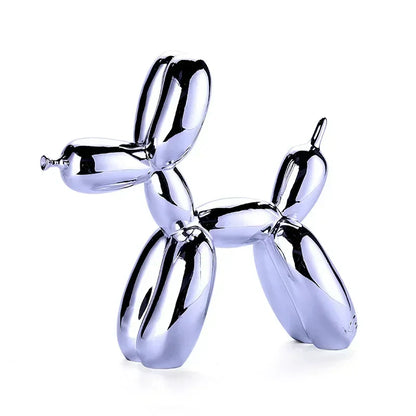 Skanto | Nordic Balloon Dog Sculpture Resin Animal Sculpture Art Sculptures and Figures Crafts Home Decor Room Desktop Accessories
