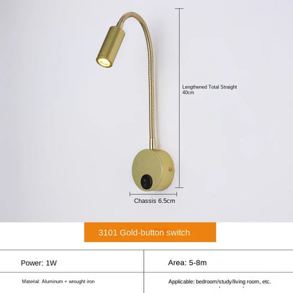 Karnz | Versatile LED Wall Light: Modern, Flexible, Perfect for Reading in Bed