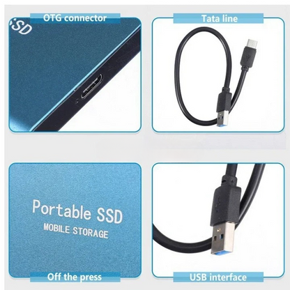 Skanto | SpeedPro SSD 128GB High-Speed Storage with USB-C 3.1