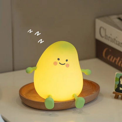 Skanto | Super Soft Touch-Controlled Multicolor Silicone Pear Night Light
