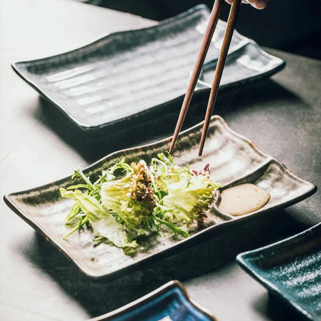 Artisan Ceramic Sushi Plate Karnz